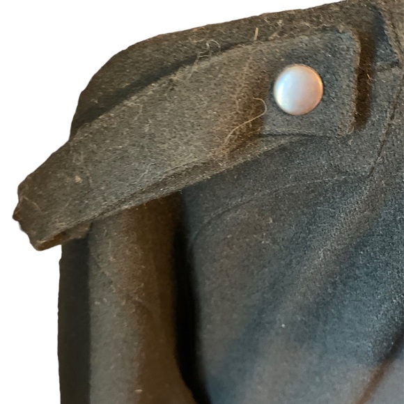 Vintage Members Only Wool Bomber Jacket 90s Dark Gray Size 42 Unisex - Picture 3 of 5